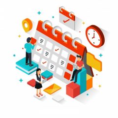 planning-schedule-concept-with-isometric-perspective_23-2147944706